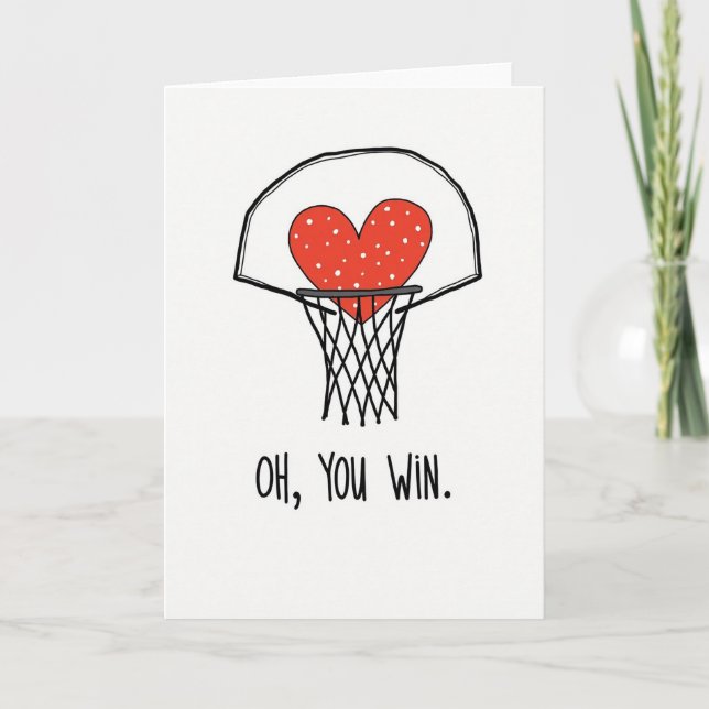 Heartfelt Minimalist Win Card (Front)