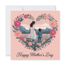 Heartfelt Mother's Day Design: Mum and Child 