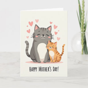 Heartfelt Mothers Day Kitten Card