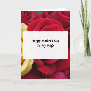 Heartfelt Mothers Day Wife Card