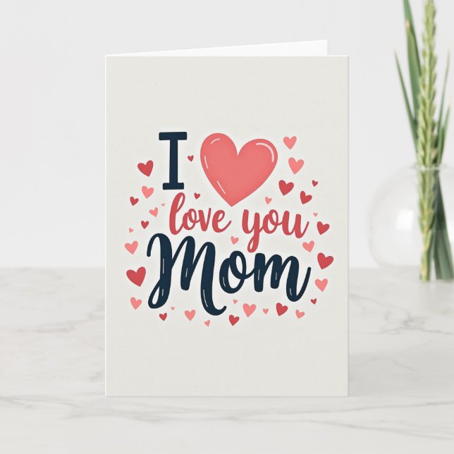 Heartfelt Mum Tribute Design Card (Front)