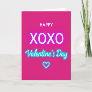 Heartfelt Neon Valentine Card