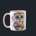 Heartfelt "Owl Love You Always" Mug<br><div class="desc">"Personalise your moments of affection with our 'Personalised Owl Love You Always' Ceramic Mug. This heartwarming mug features a sweet owl holding a heart, ready to be customised with a special message or name, making it a uniquely thoughtful gift. Available in both 11-ounce and 15-ounce sizes to match your dinnerware...</div>
