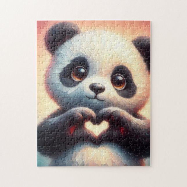Heartfelt Panda Jigsaw Puzzle (Vertical)