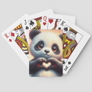 Heartfelt Panda Playing Cards