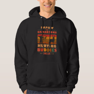 Heartfelt PAPAW Grandsons Buddies For Life Hunting Hoodie
