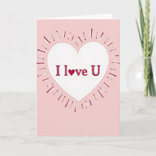 Heartfelt Pink Love Card