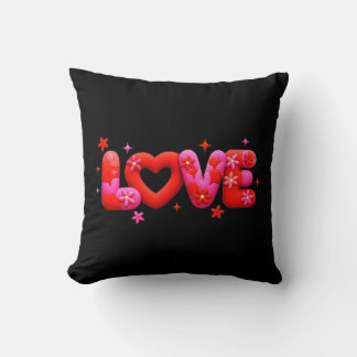 Heartfelt Pop Art Cushion