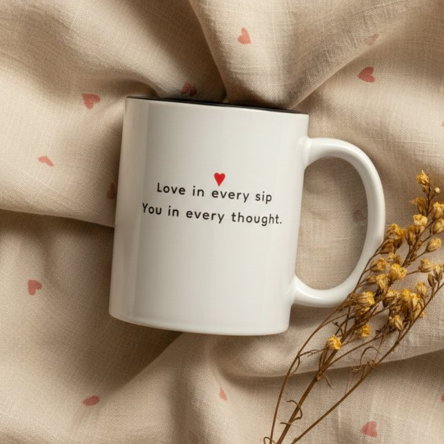 Heartfelt Quote Two-Tone Coffee Mug (Creator Uploaded)