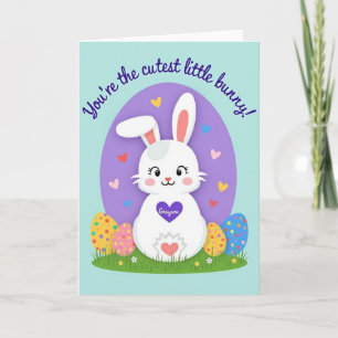 Heartfelt Rabbit Faux Foil Card