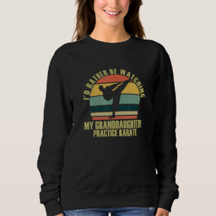 Heartfelt Rather Be Watching Granddaughters Practi Sweatshirt