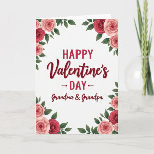 Heartfelt Roses Grandma Grandpa Card