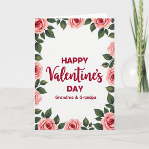 Heartfelt Roses Valentine Card