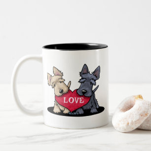 Heartfelt Scottish Terrier T-Shirt Two-Tone Coffee Mug