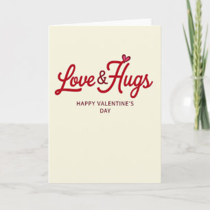 Heartfelt Script Love Hugs Card
