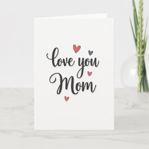 Heartfelt Script Mom Card