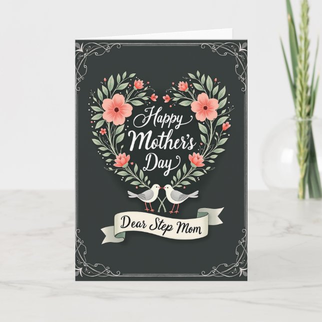 Heartfelt Step Mum Day Card (Front)