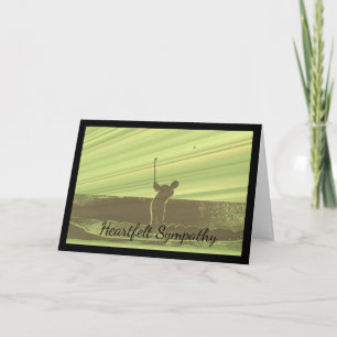 Heartfelt Sympathy Card for a Golfer
