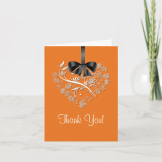 Heartfelt Thank You Card - pumpkin