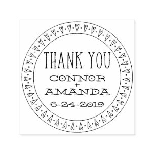 Heartfelt Thank You Custom Stamp