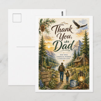 Heartfelt Thank You Dad Woodland Adventure Card