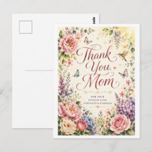 Heartfelt Thank You Mum Blooming Garden Card