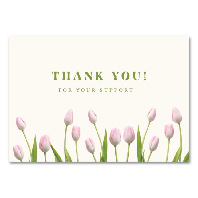 Heartfelt Thanks Table Number (Front)