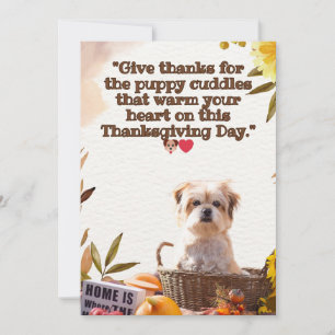 Heartfelt Thanksgiving wishes Holiday Card