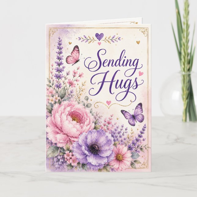 Heartfelt Thoughts - Sending Hugs Card (Front)