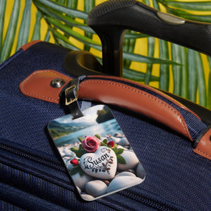 Heartfelt Tribute by the River Luggage Tag