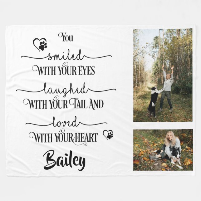 Heartfelt Tribute Fleece Blanket (Front (Horizontal))