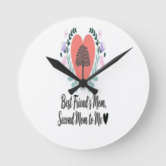 Heartfelt Tribute to a Second Mum Round Clock