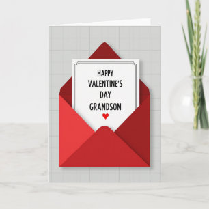 Heartfelt Valentines Grandson Card