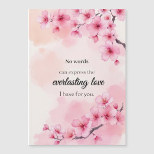 Heartfelt Wedding Anniversary in watercolours Magnetic Invitation