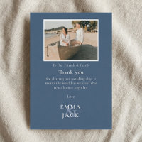 Heartfelt wedding thank you elegant ampersand
