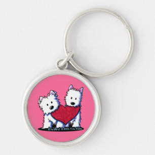 Heartfelt Westies Keychain