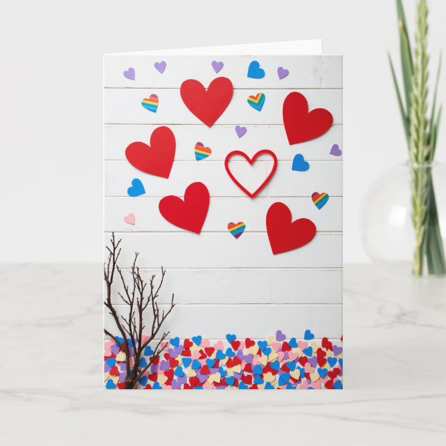 Heartfelt Whimsical Love Card (Front)