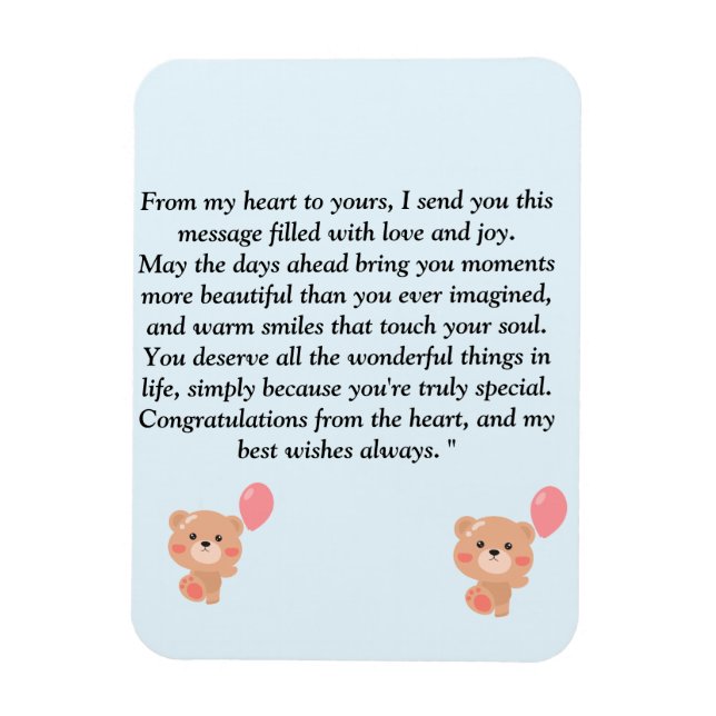  Heartfelt & Wholesosome massage for all age  Magnet (Vertical)