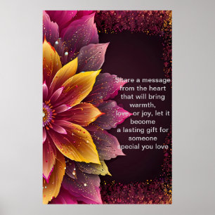 Heartfelt Words: A Personalised Gift of Love  Poster