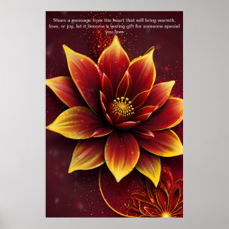 Heartfelt Words: A Personalised Gift of Love Poster