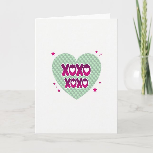 Heartfelt Xoxo Graphic Card (Front)