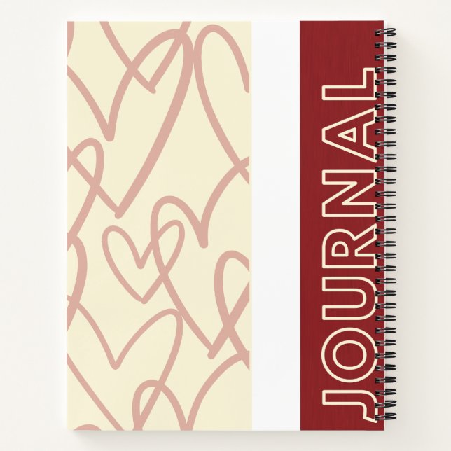Heartflow Journal – Romantic Minimalist Notebook (Back)