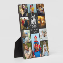 Heartful Best dad ever 10 photo collage keepsake 