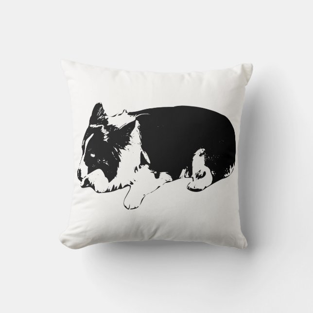 hearth curl calm, corgi cheer cushion (Front)