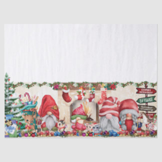 Hearth With Gnomes Tissue Paper