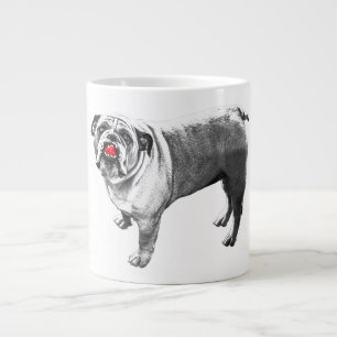 Hearthlight Bulldog Greeting Large Coffee Mug