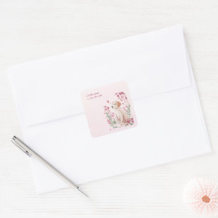 Hearthlight Notes A Little Love Romantic Winter Square Sticker