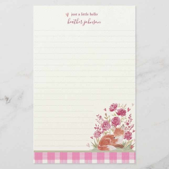 Hearthlight Notes A Little Love Romantic Winter Stationery (Front)