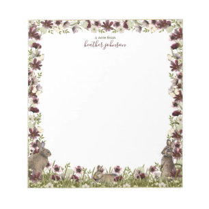 Hearthlight Notes Spring Meadow Bunny Notepad