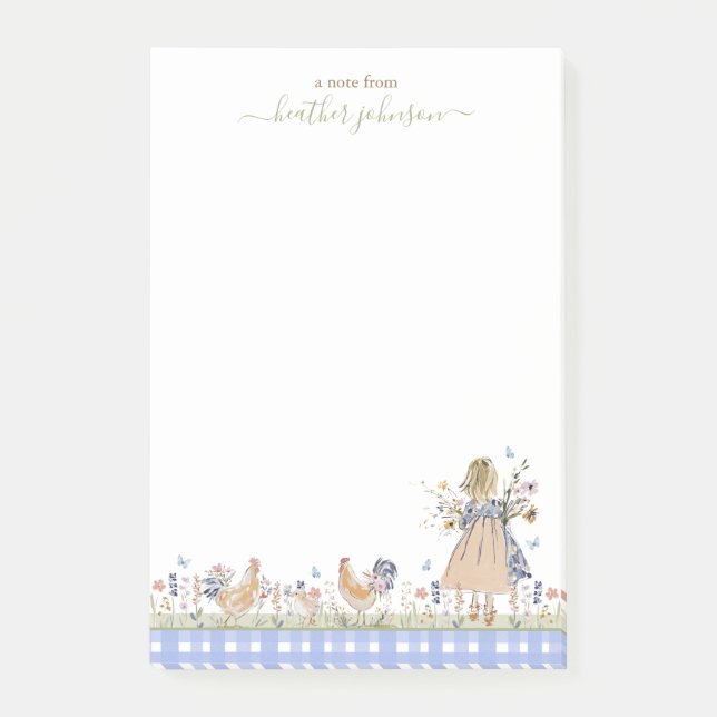 Hearthlight Notes Spring Soft Meadow Gingham (Front)